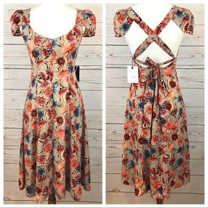 NWT Dance & Marvel Floral Backless Dress
